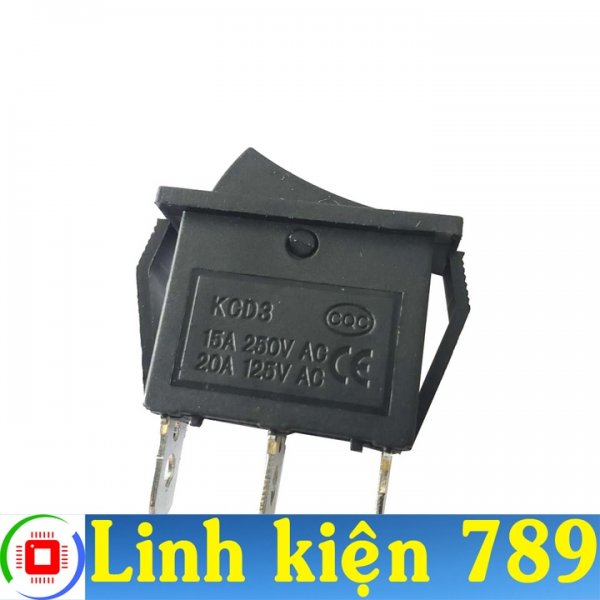 Công tắc bập bênh 3 chân 3 chế độ 15A 250V Bật 1 Tắt 0 Bật 2
